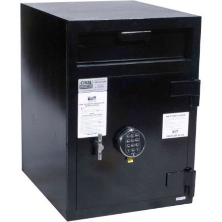 FIRE KING SECURITY PRODUCTS Cennox Mail Box Drop Safe MB2720ICHS2SG40 19"W x 22"D x 27"H Electronic Lock - 3.57 Cu. Ft. Black MB2720ICHS2SG40